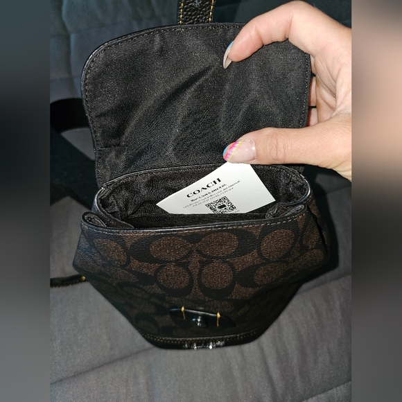 NWOT - Dark Brown Coach Sling Bag - Purse - Picture 3 of 3